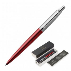 Parker Jotter Metal Ballpoint Pen - Kensington Red CT