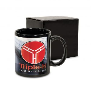Sublimated Black Panel Can Mug
